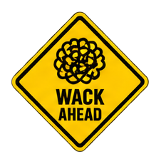 A Wack Ahead warning sign marks a missed ASV occurrence that must be preserved, corrected, assessed, and reported honestly.