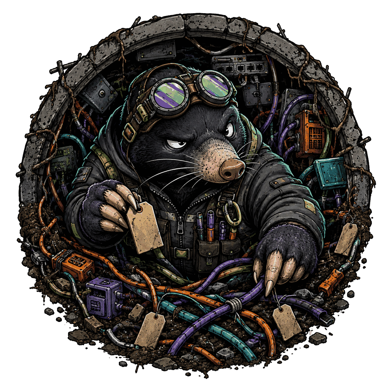 W/ A Mole traces buried service dependencies, evidence tags, and control-plane paths through an ephemeral cloud environment.